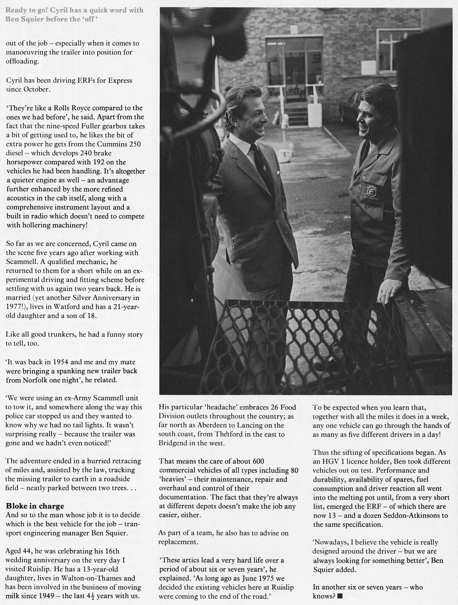 1977 HGV Heaven and History - featuring Ben Squier, Transport Engineering Manager
