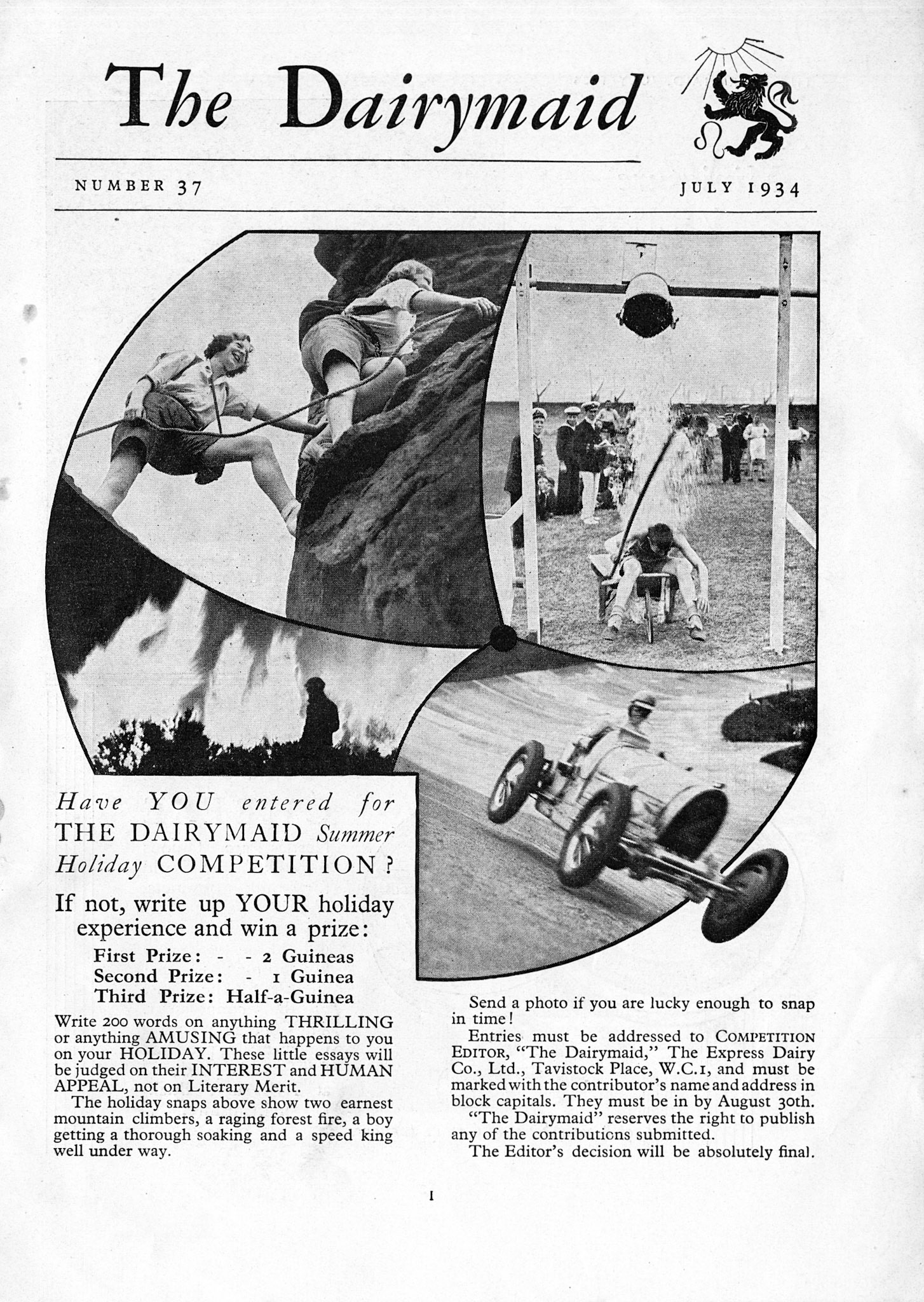 1934 July-Dairymaid Magazine 37 (Express Dairy Tales Archive)