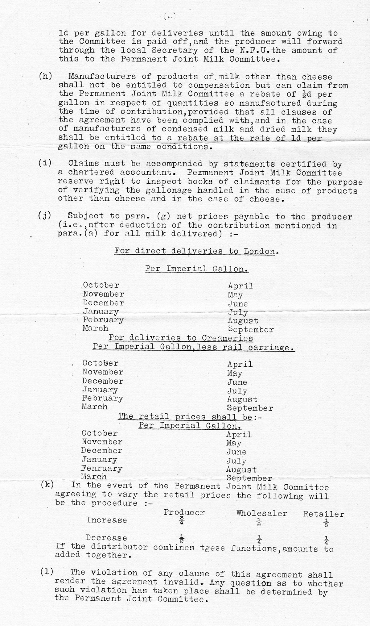 1929 Ruyton Co-operative Dairies-Permanent Joint Milk Committee, second draft report.