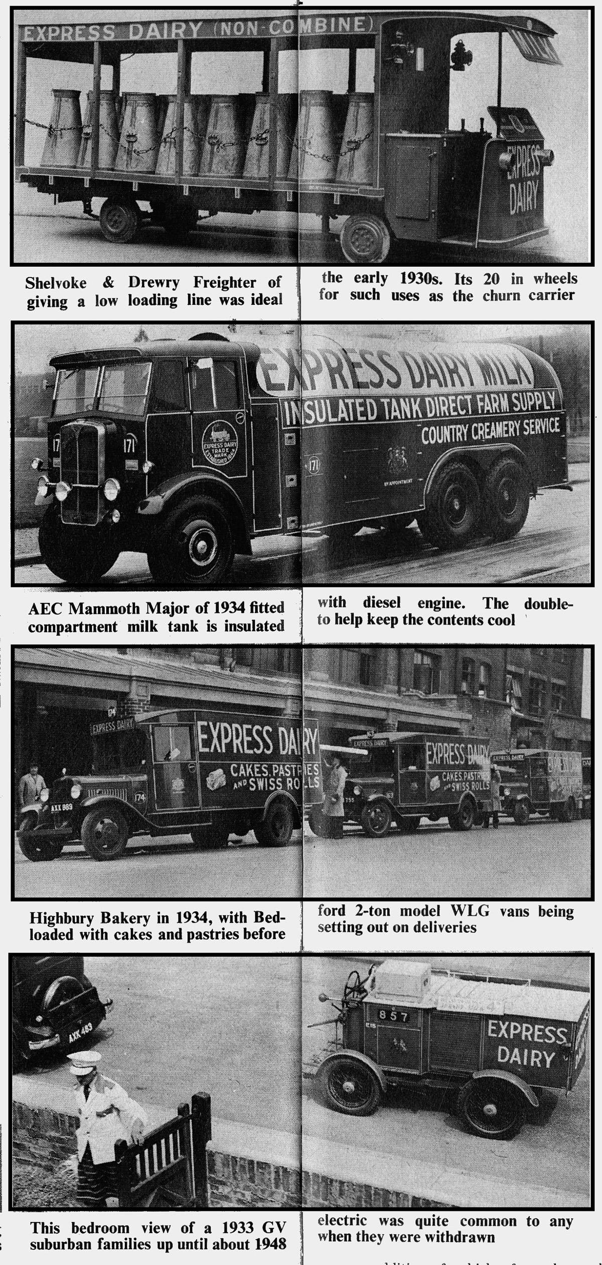 1966 'Moving the Milk' article by Arthur Ingram, published in 'Old Motor', October (Courtesy Dave Fane)