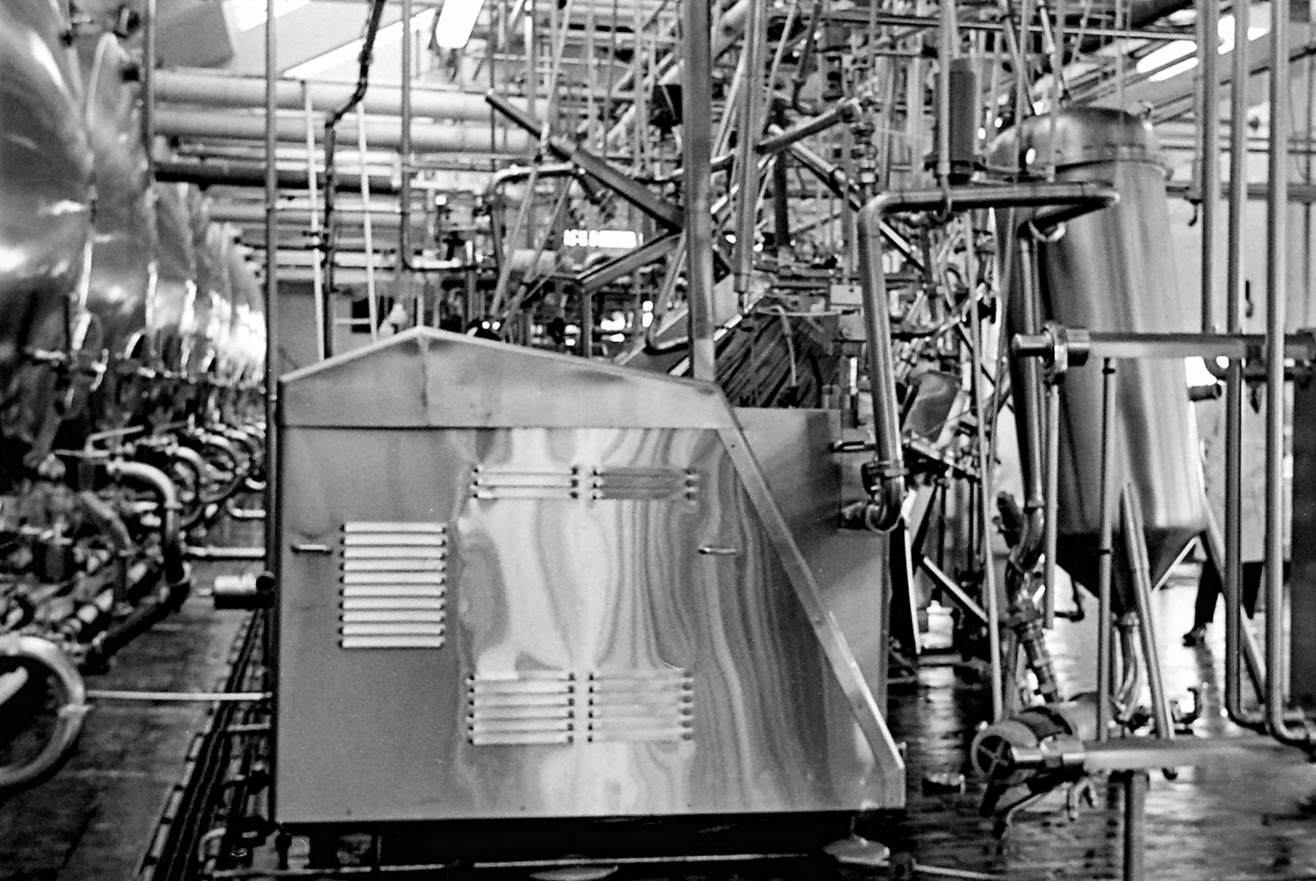 1970's Alfa-Laval UHT plant destroyed at South Morden. (Photographer Sam Jones)