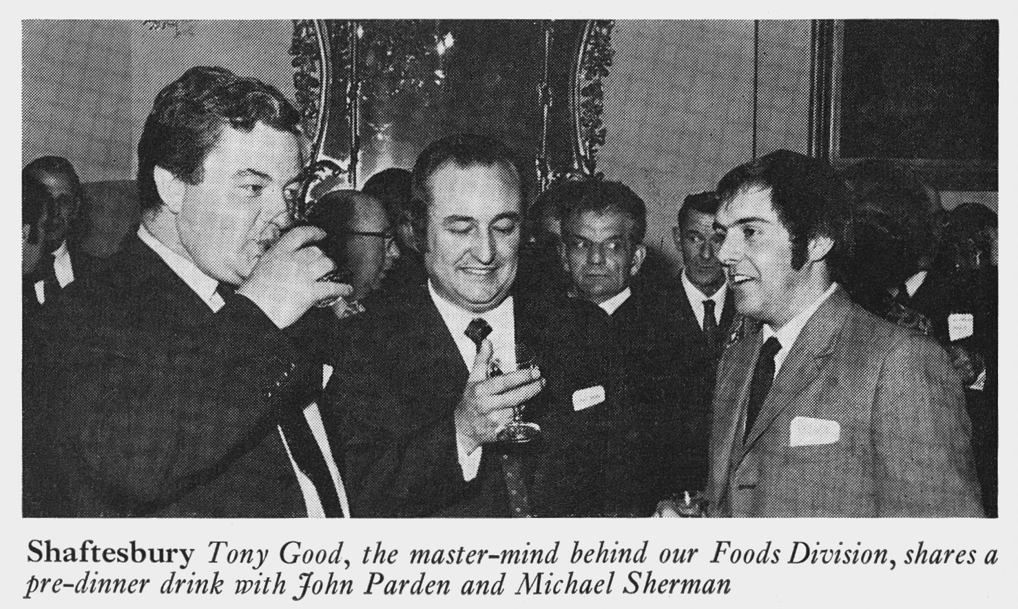 1972 Tony Good with John Parden and Michael Sherman at Shaftesbury Merit and Service Dinner.(Express News Summer)