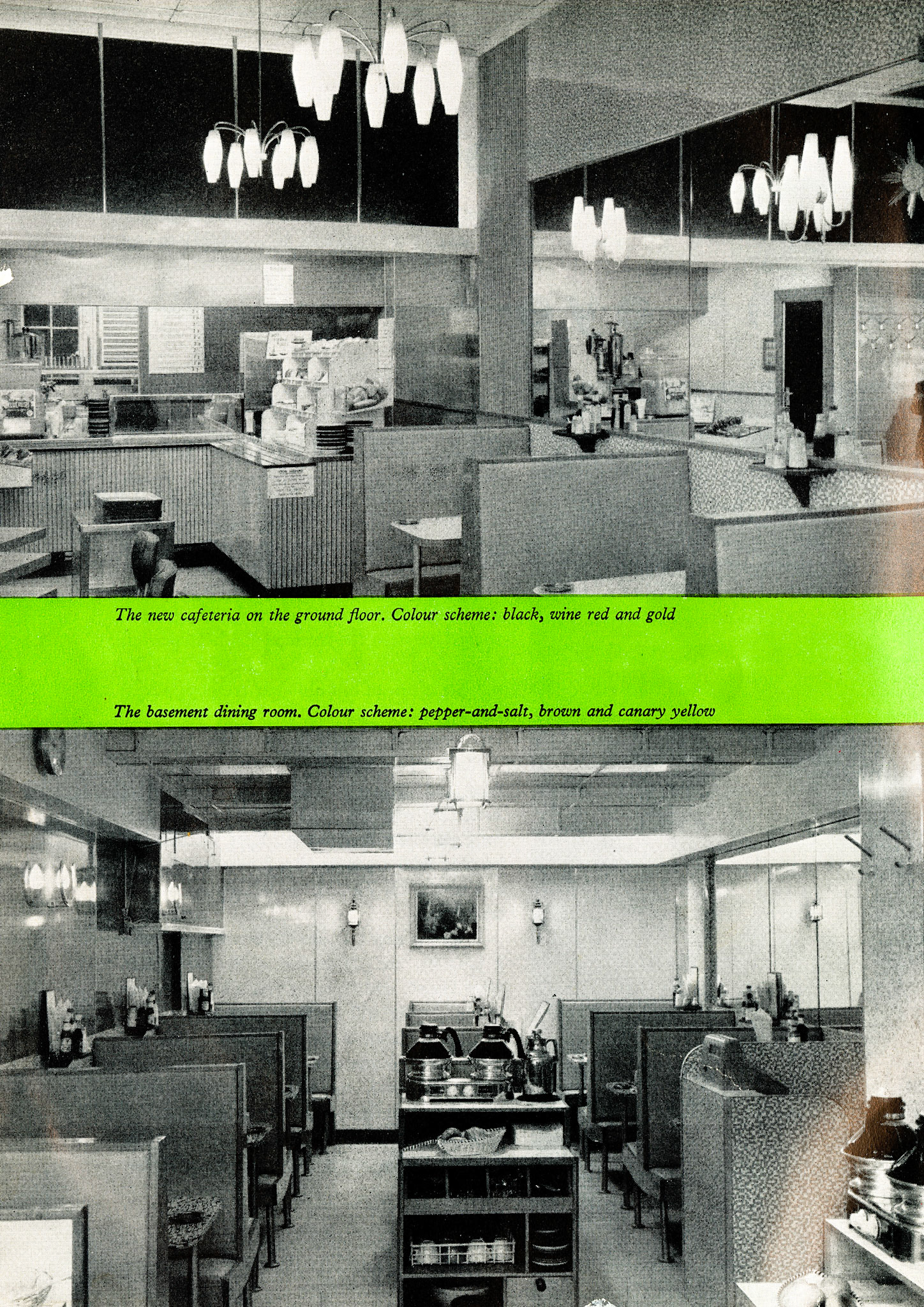 1960 New style Fleet Street restaurant