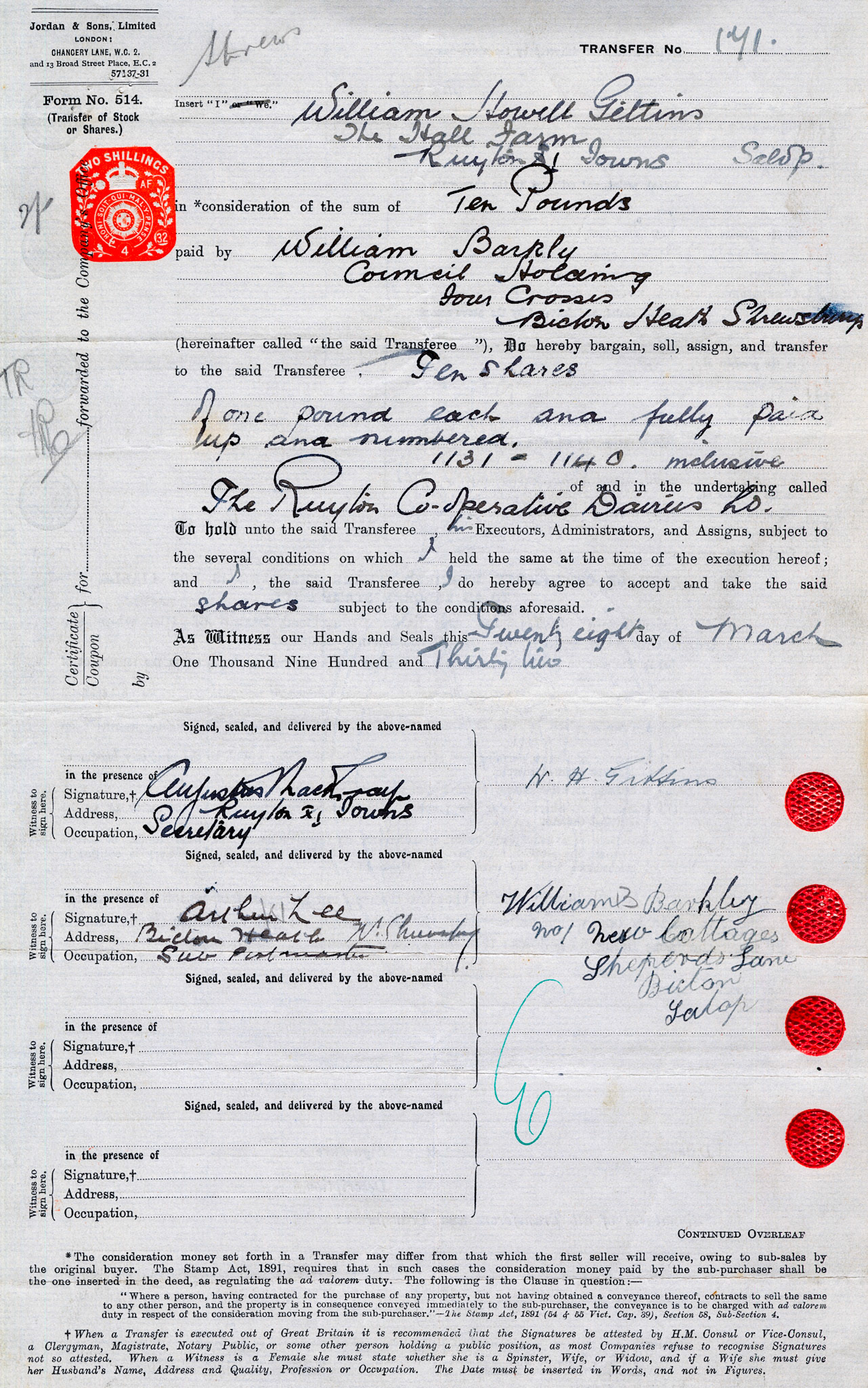 1932-William Howell Gittins