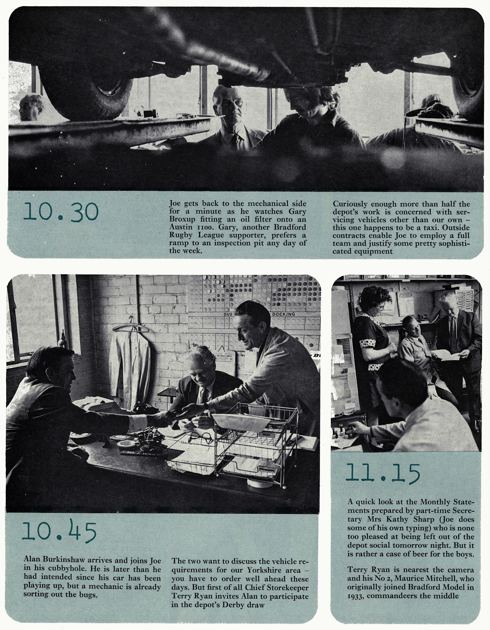 1974 Day in the life of Bradford Transport Engineer Joe Wray (Courtesy Doreen Williams)