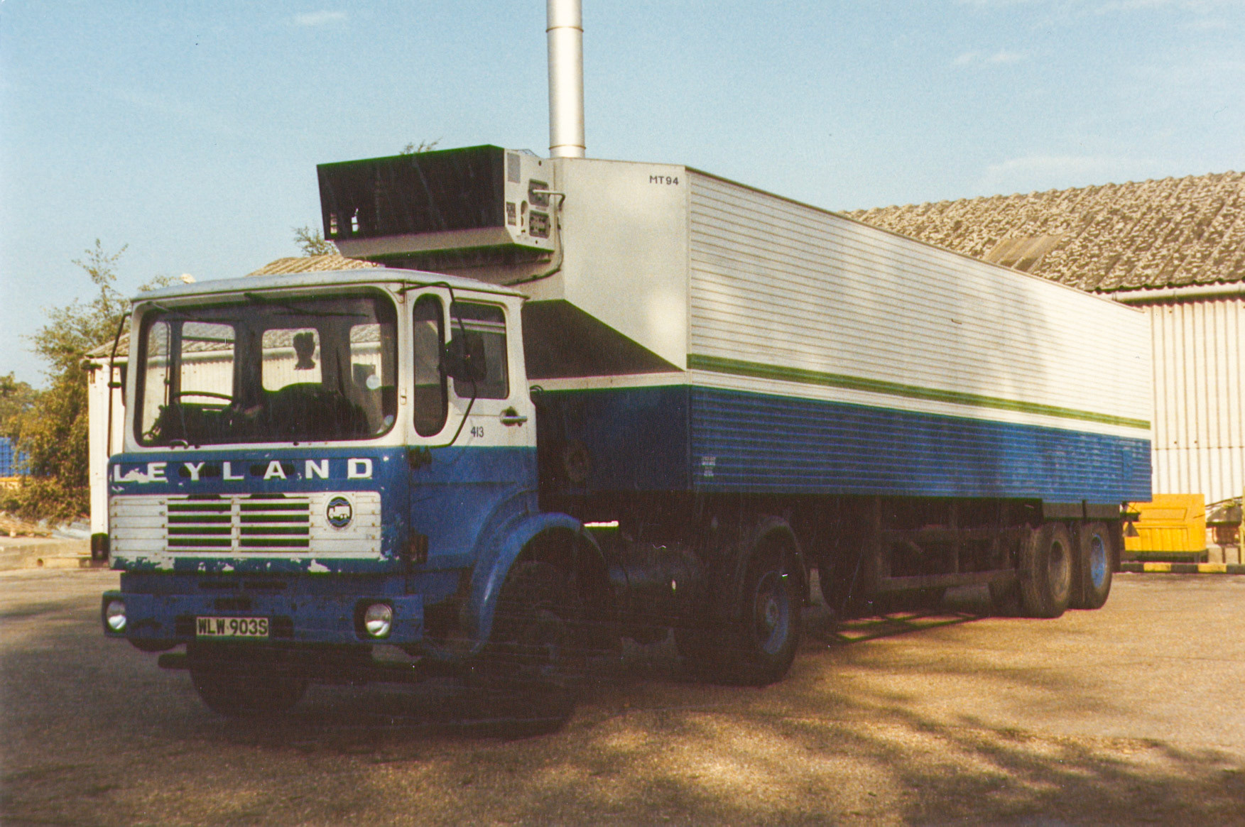1977 Reg Leyland WLW 903S, Co: 413 at South Morden.(Courtesy Paul Luke)