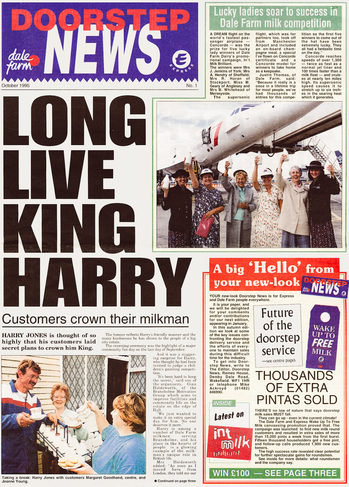 1995 Doorstep News from Dale Farm and Express (Courtesy Michael Aldread)