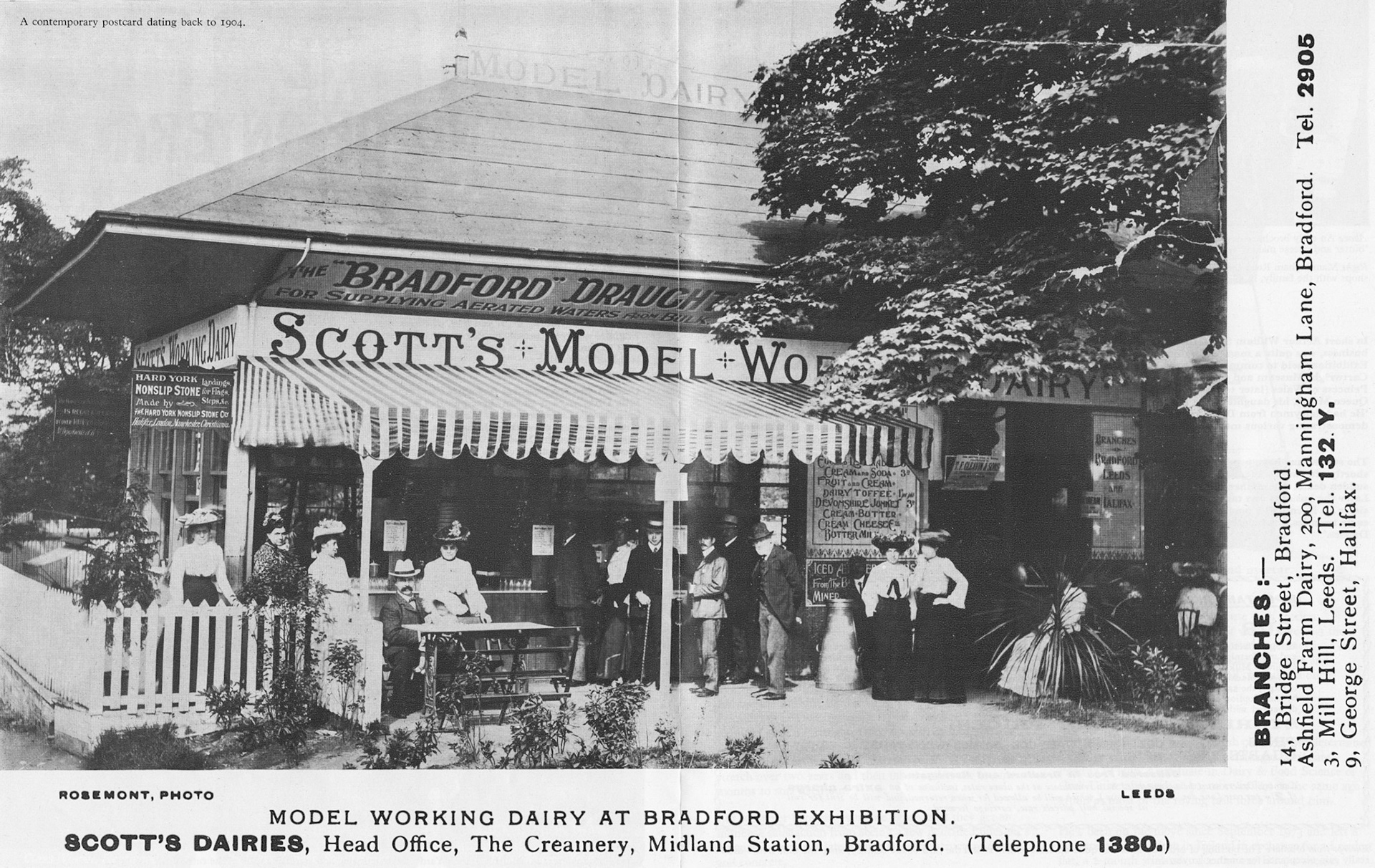 1904 Bradford Midland Station Yard - Scott's Dairies