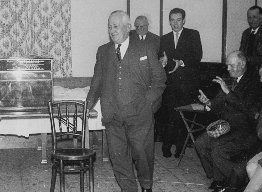 1953 "Mr Alan Waters" Len Bailey also identifies Arthur Gerdon, Tony Bishton, Sam Roberts and Bill Childs. (Joe Lyons Collection)