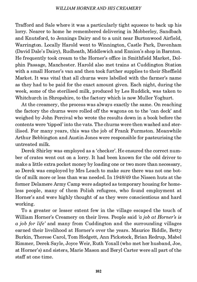 William Horner and his Creamery, Jill King