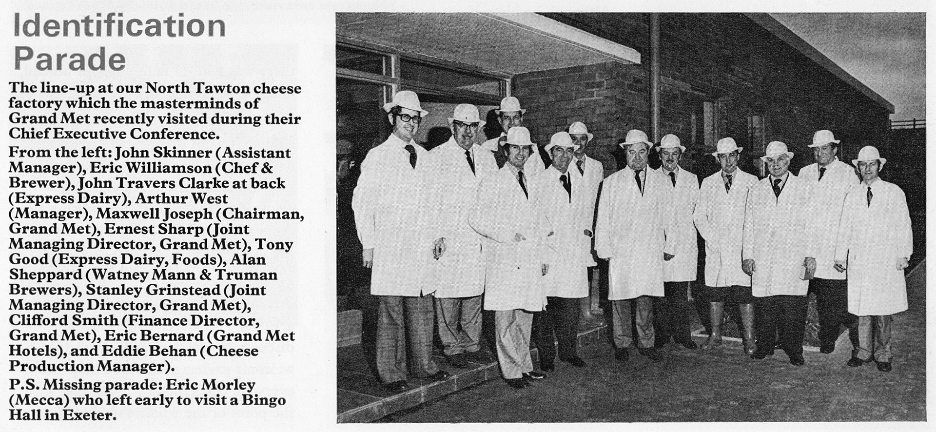 1976 VIP visit to North Tawton