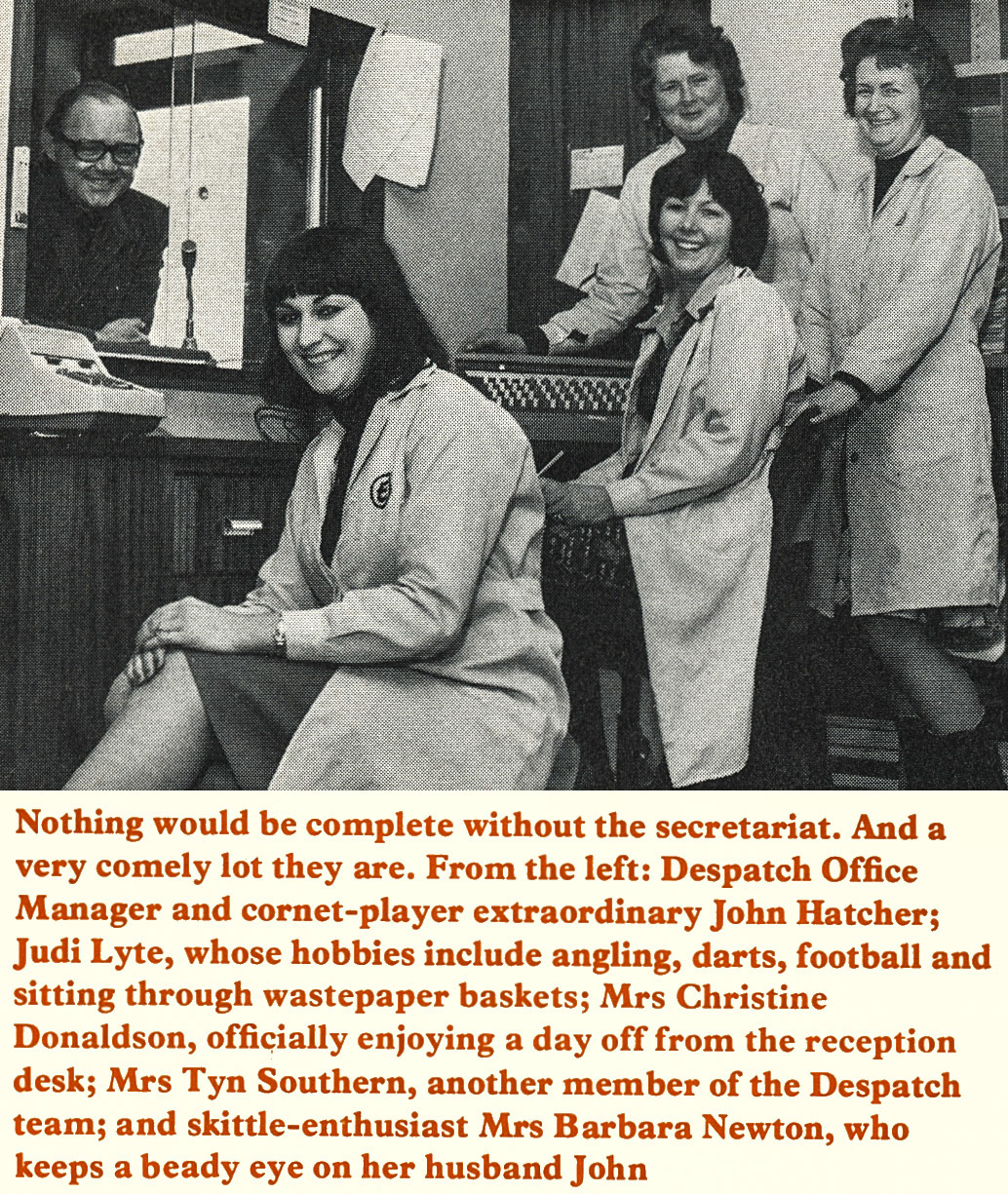 1977 Milborne St Andrew staff-John Hatcher, Judi Lyte, Mrs Christine Donaldson, Mrs Tyn Southern and Mrs Barbara Newton. (Express News Summer)