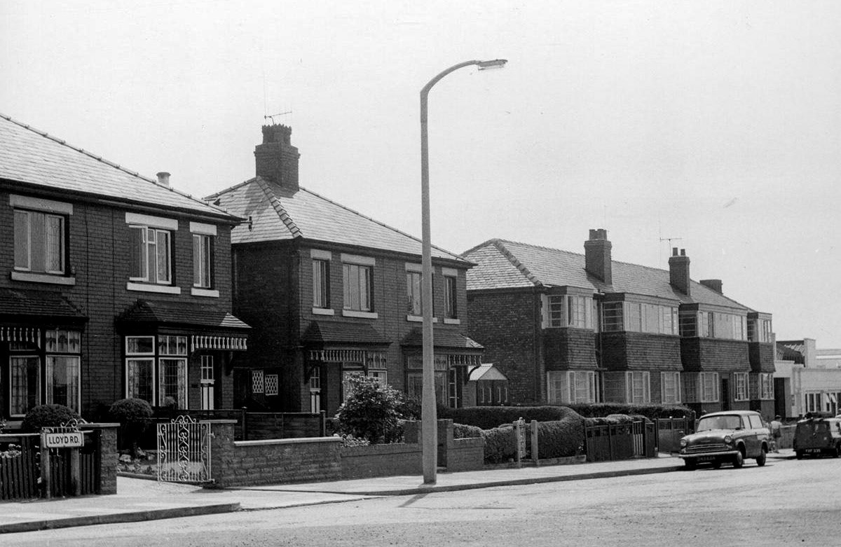 1965 Levenshulme, Lloyd Road, to Express Dairy (Courtesy Manchester Library Collections)
