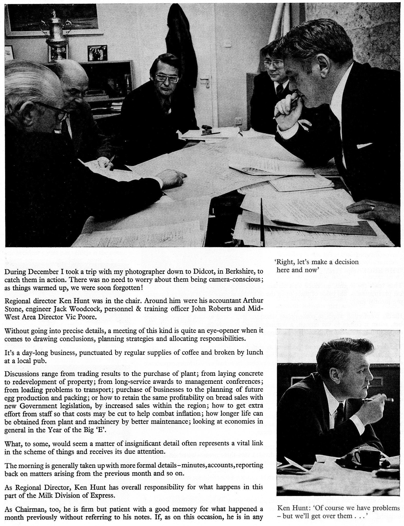 1975 Didcot Managment Meeting