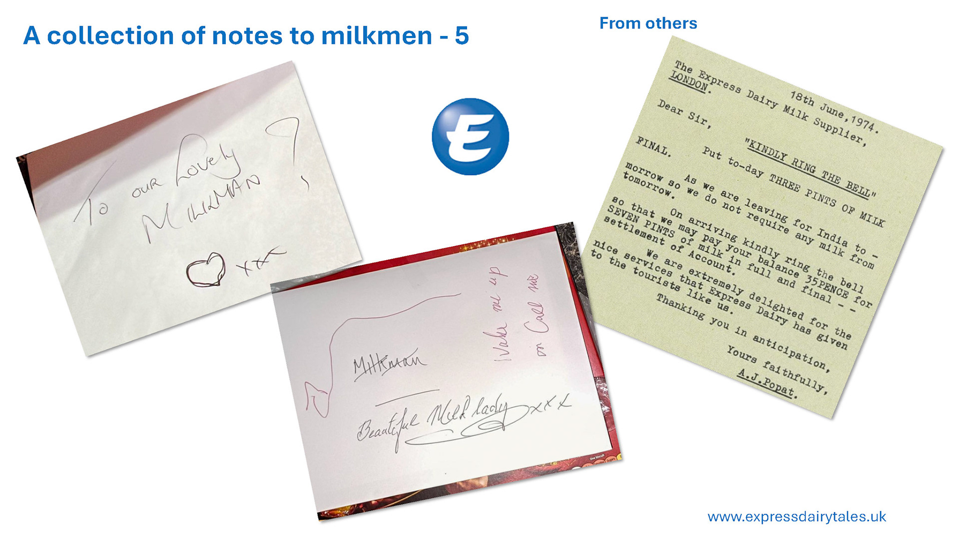 2026 Collection of Notes to Milkmen - 5