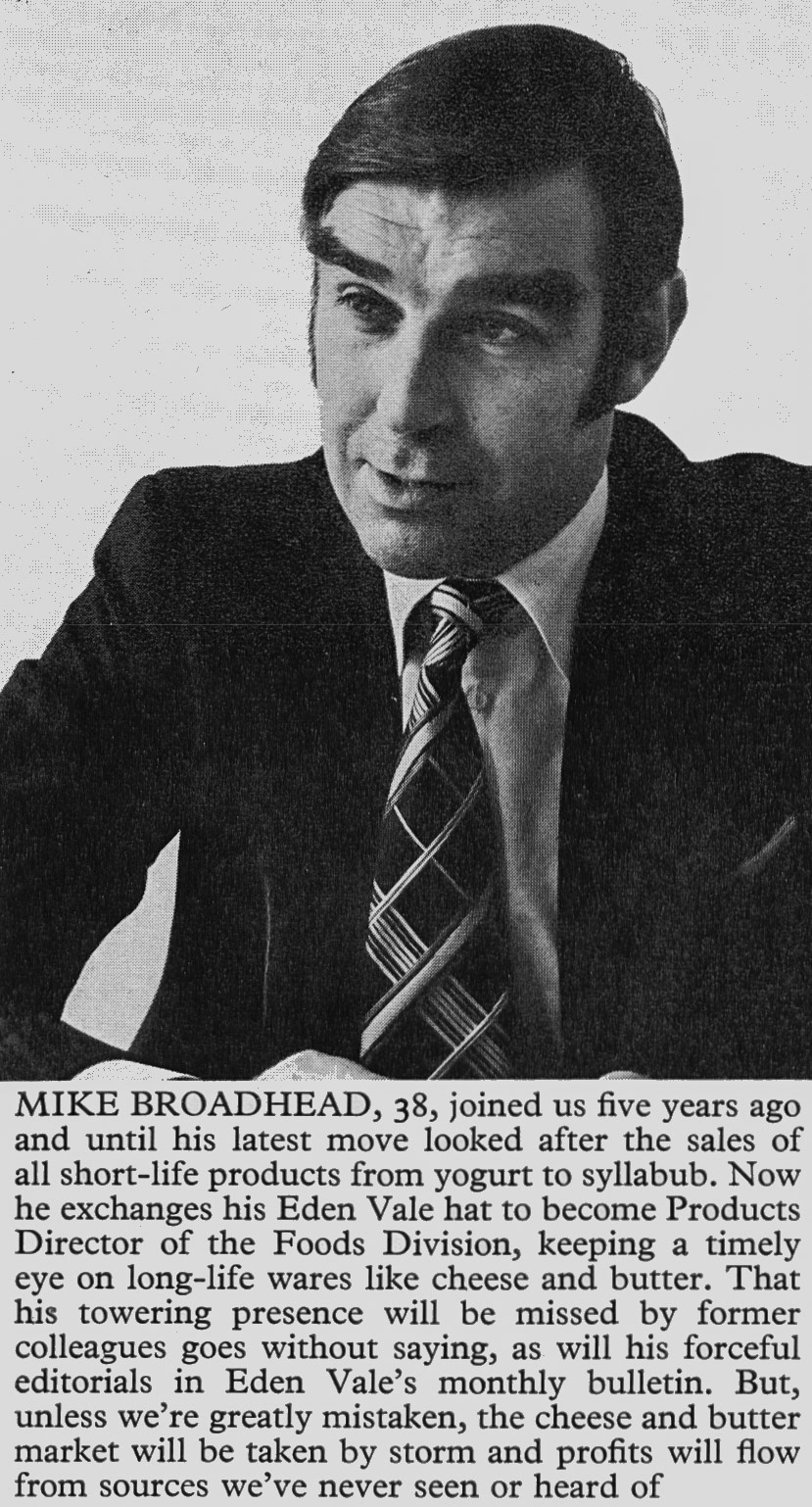 1975 Mike Broadhead appointed Express Products Director. (Express News Autumn)