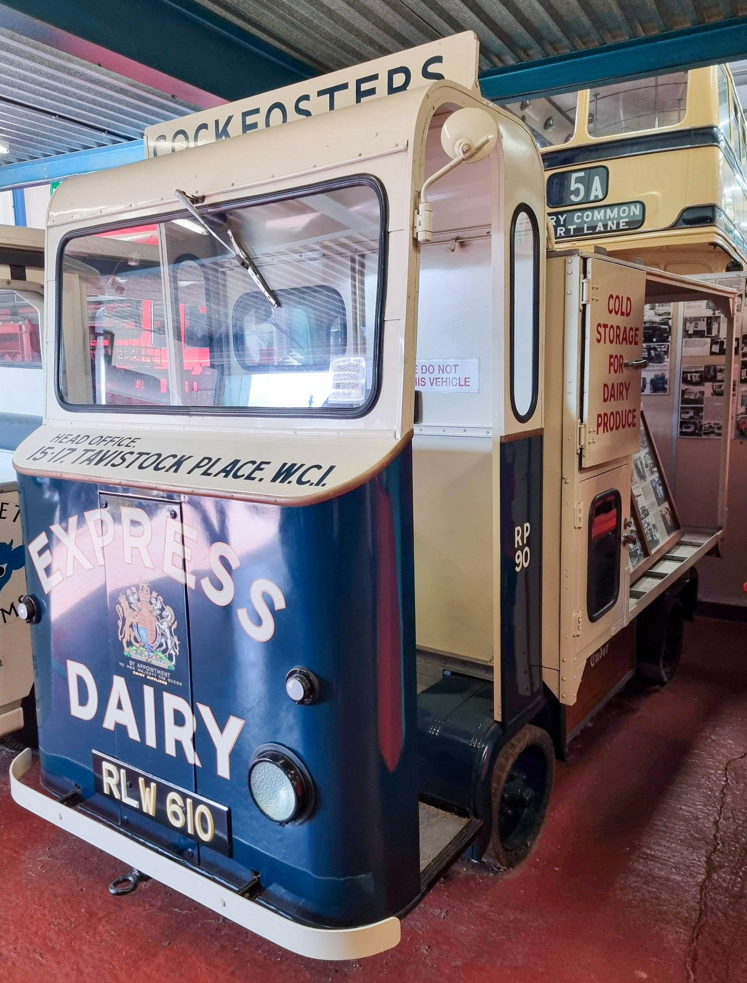2026 Cockfosters float at Wythall transport museum. Nigel Randall comments "My dad, Les Randall, would occasionally work at Cockfosters. I think he spent a few years providing holiday cover at depots like Whetstone, Cockfosters, Stevenage, St Albans (where he had a round for c.25 - 30 years) and WGC, where he was based for about 10 years." (Courtesy Melanie Way)