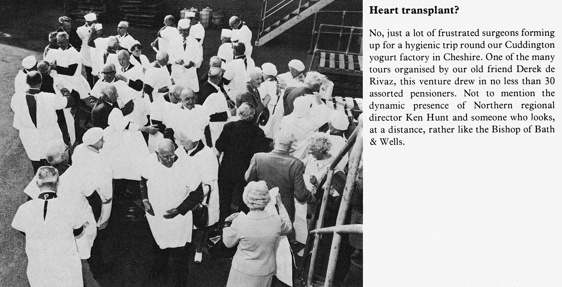 1978 Express pensioners visit Cuddington. (Express News Summer)