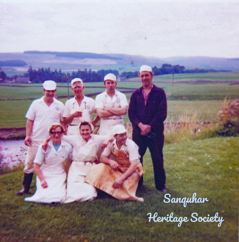 1970's Sanquhar Creamery. (Courtesy The Royal Burgh of Sanquhar Heritage Society)