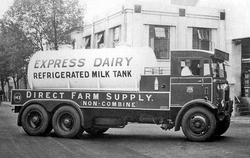 1930's Cricklewood (Courtesy Craig Wells Dairy Commercial Vehicles FB Group)