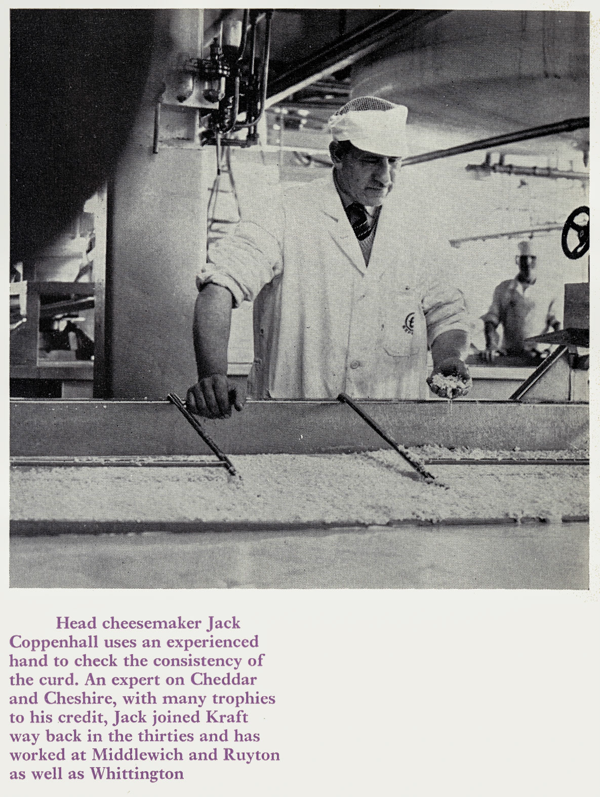 1970 Whittington-Jack Coppenhall, Head Cheesemaker (Courtesy Doreen Williams)