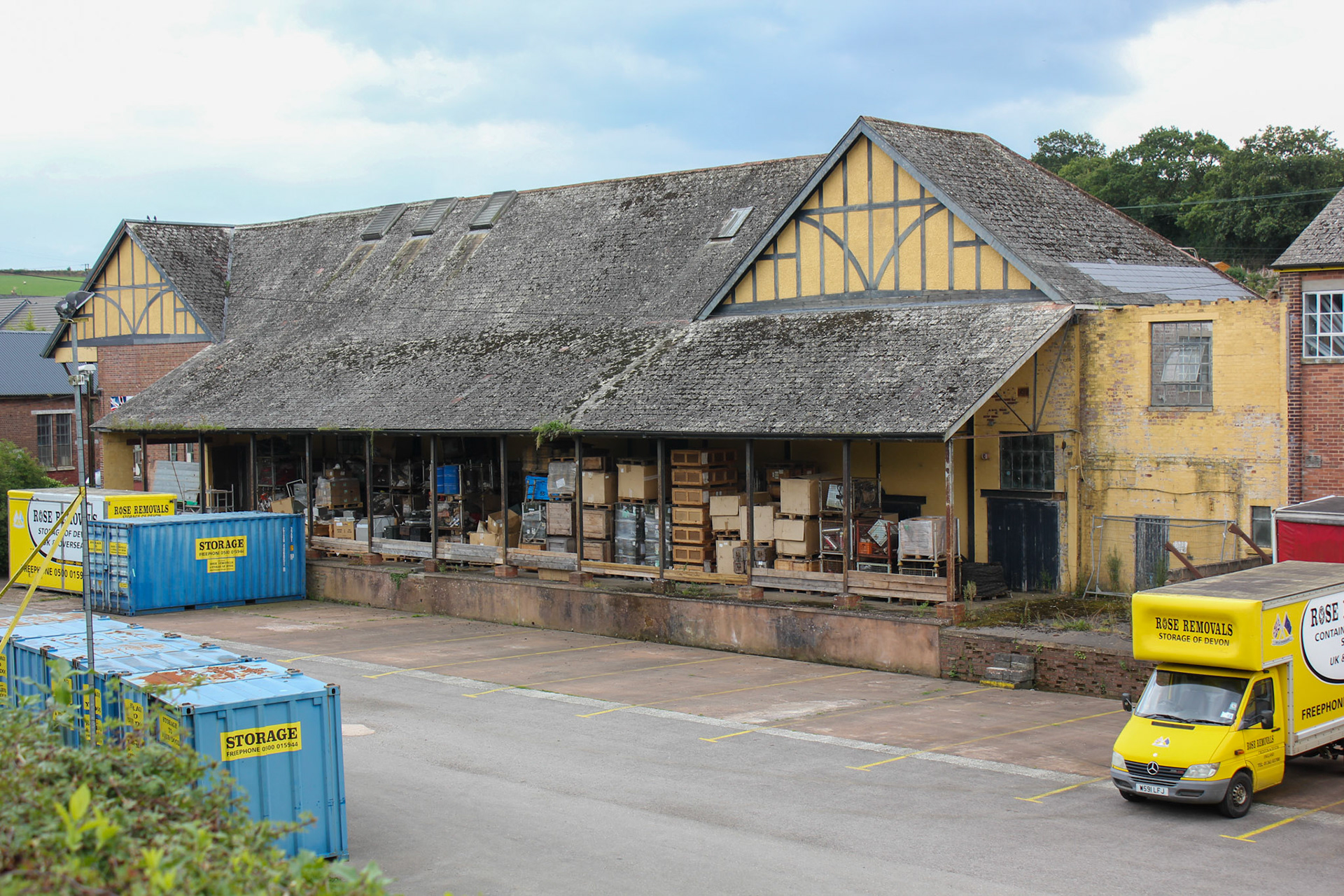2015 [Lapford]-The old Ambrosia creamery factory that opened in 1928, and closed in the early 1970s. This was previously a railway siding.