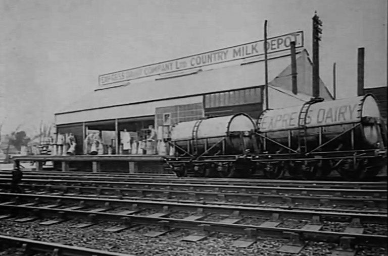 1920s Express's first creameries at Farringdon and Billingshurst. (Express 125 Years video still)
