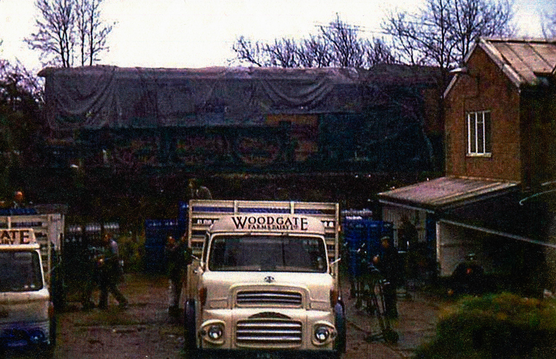 1960's Woodgate Farms, with 'Bluebell Line' locomotive in the background. (Courtesy Dave Fane)