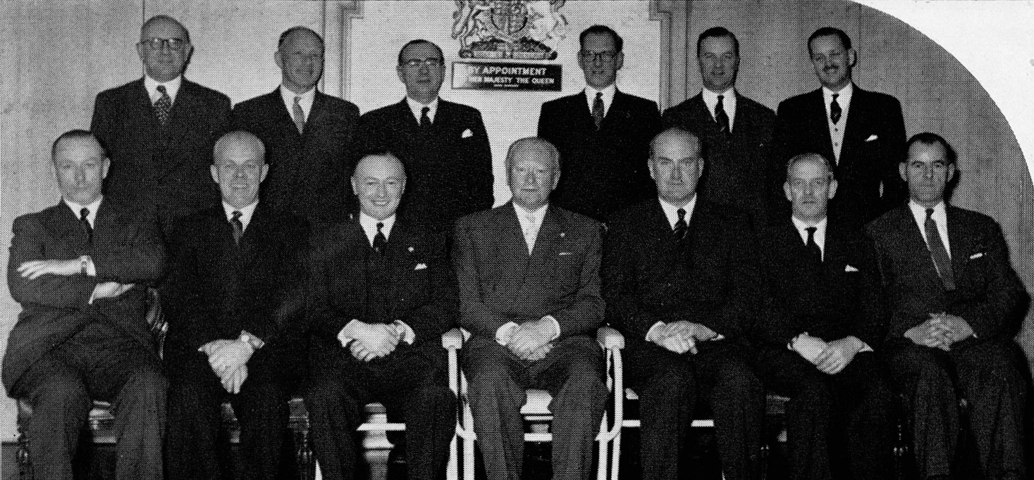 1958 Staff involved in the Duke of Edinburgh's visit to South Morden.