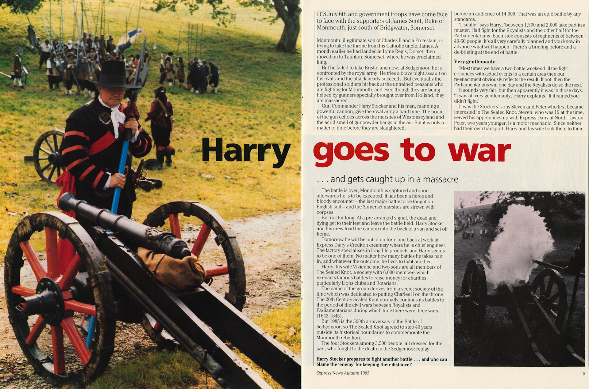 1985 Crediton Chief Engineer Harry Stocker - Sealed Knot activities