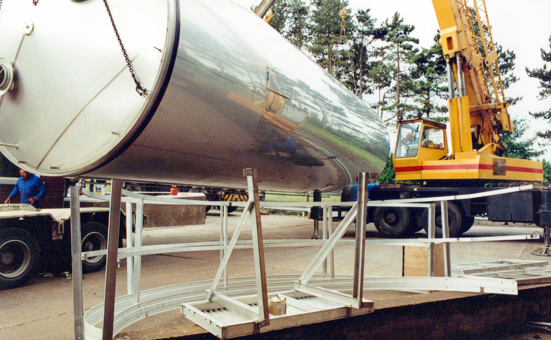 1980's Appleby Spray Drier Installation. (Courtesy David Atkinson)