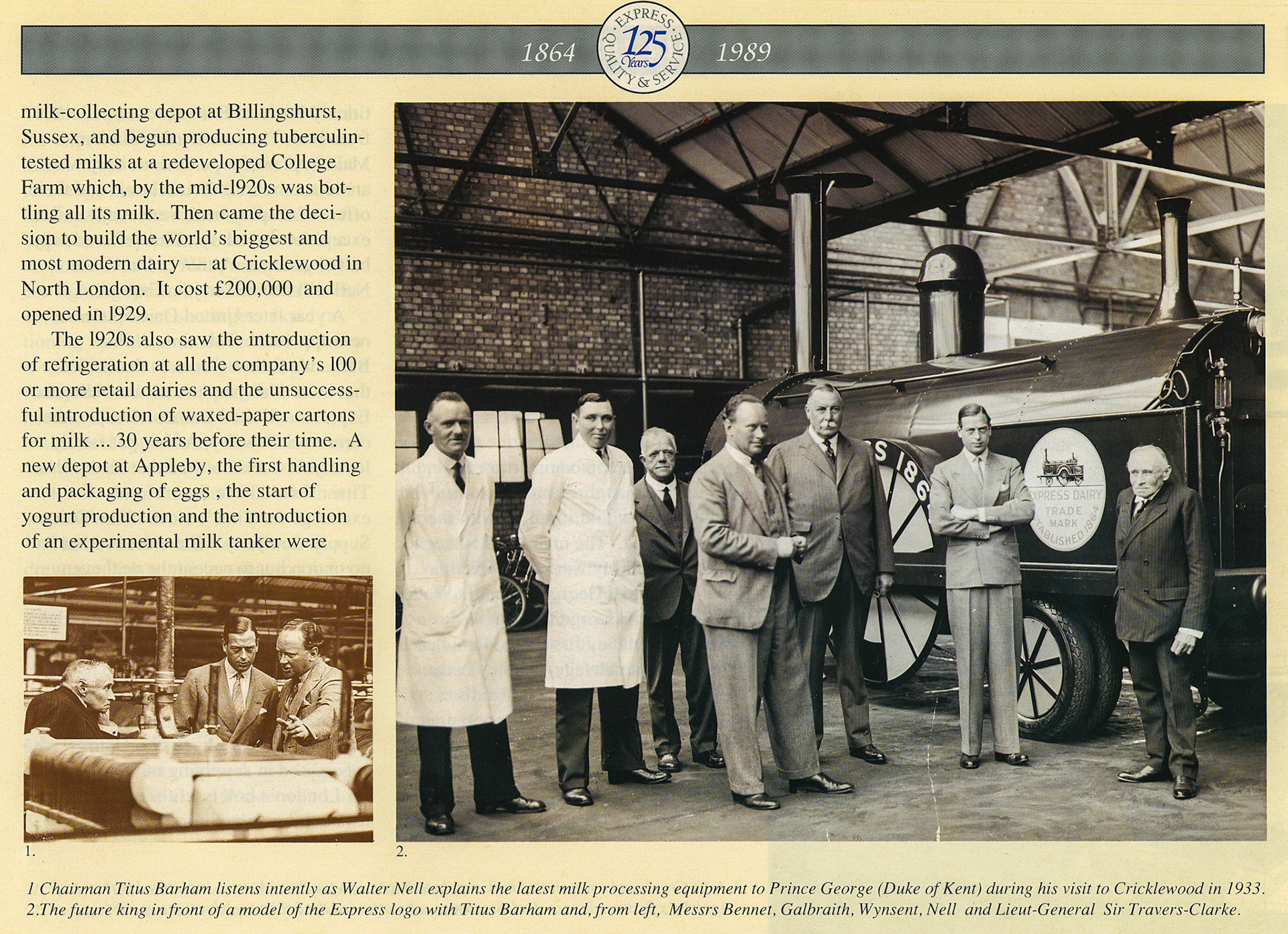 1933 TITUS BARHAM, WALTER NELL, SIR JOHN TRAVERS-CLARKE (Express 125 Year Anniversary Review)