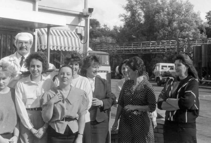 1980's Staplemead Becky Linsdell, Gerry Malloy, Anne Markwell, Caroline West, Maureen Bryant, Marianne Haines, Julie Fry, Pauline Smith, Gill Tulet (Courtesy Angela Mowat)