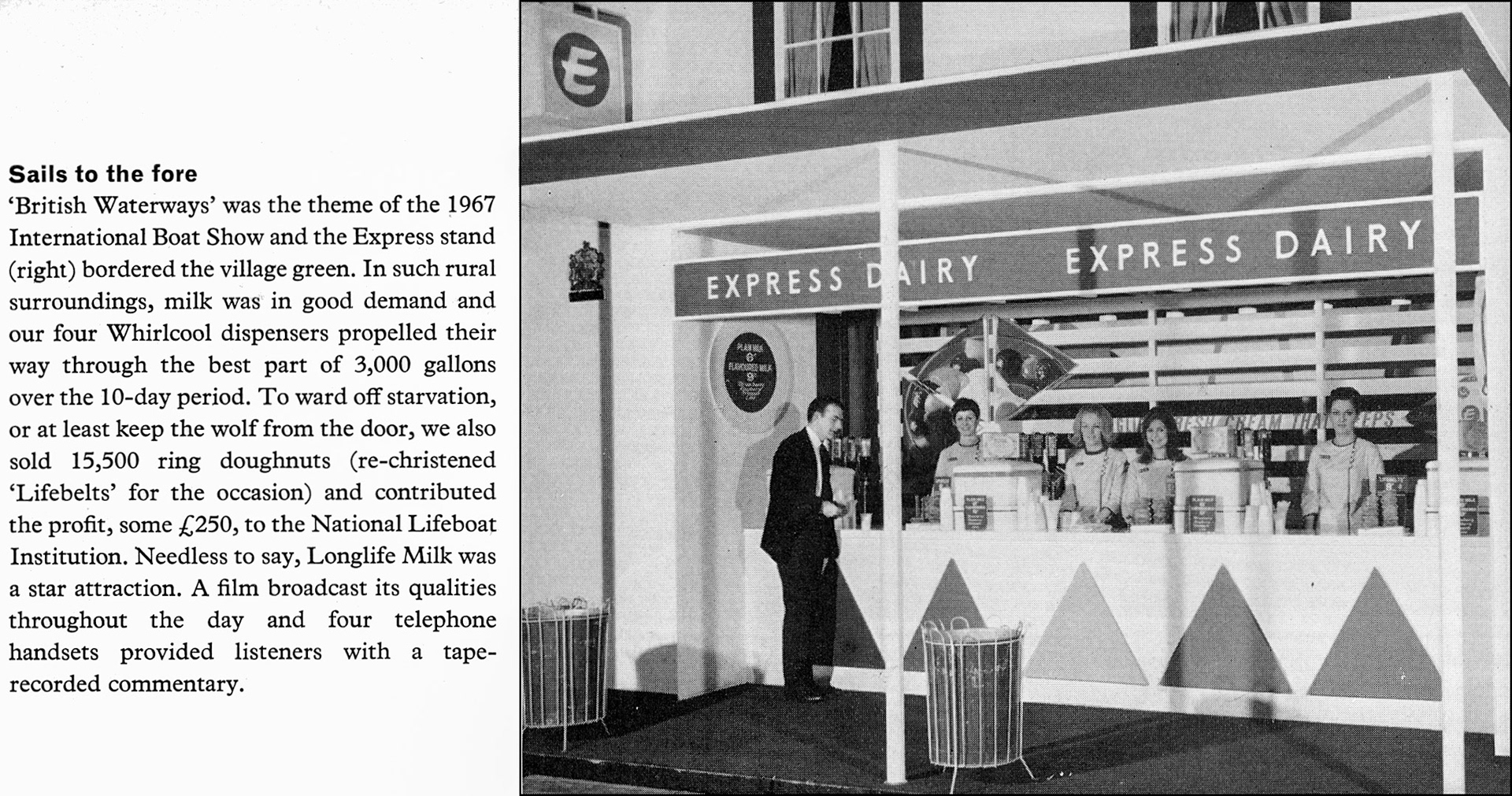 1967 Express stand at the Boat Show. (Express News Spring)