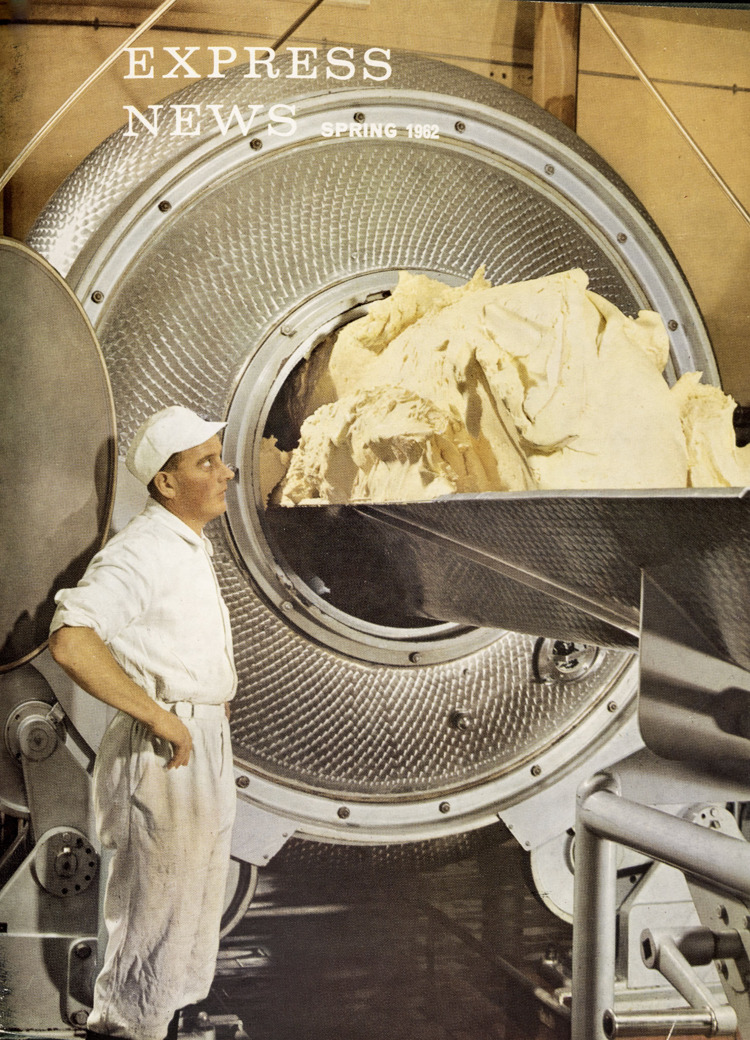 1962 Crediton-Henry Board supervises the extraction of two tons of butter. (Express News Spring Front Cover)