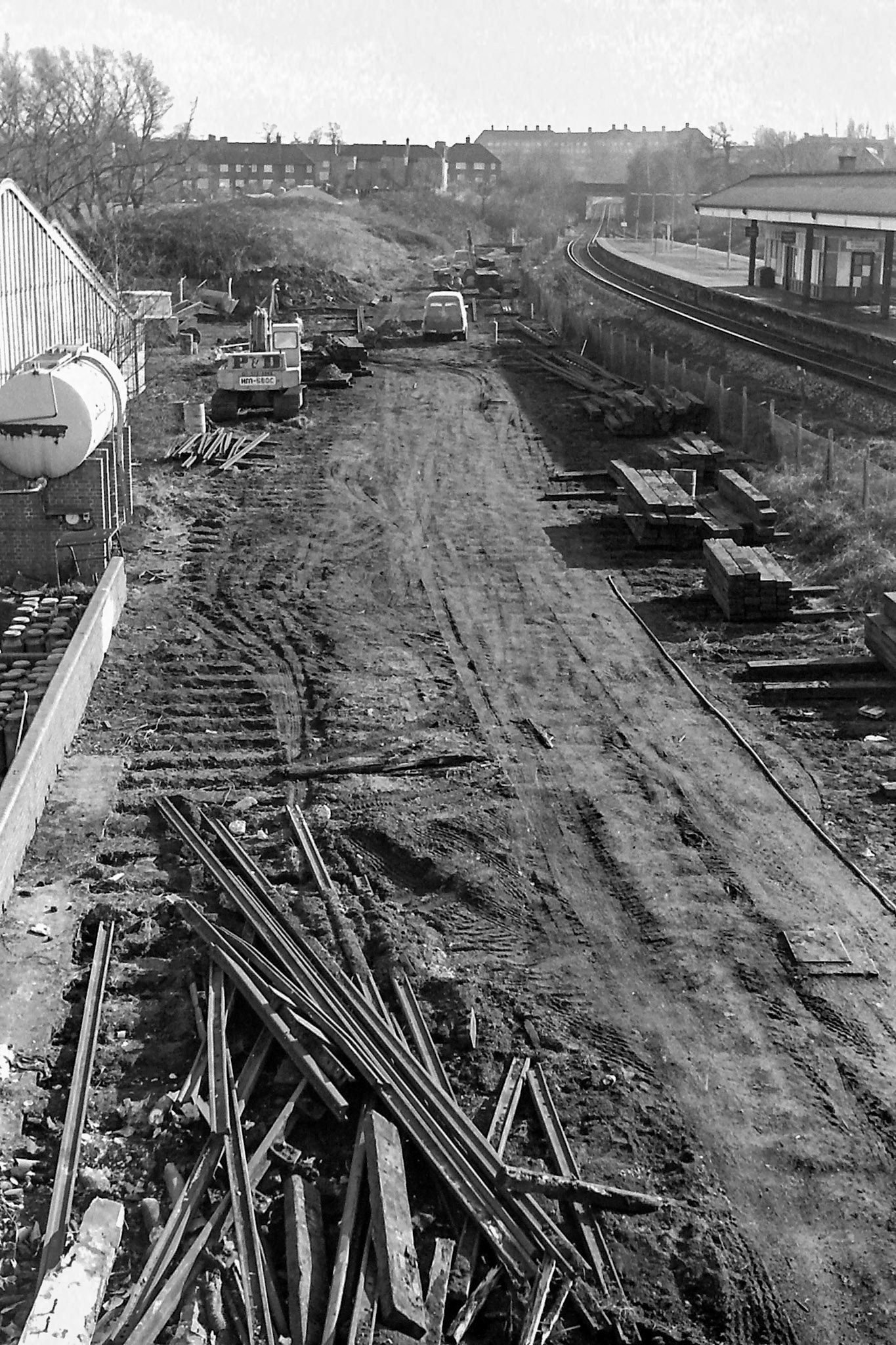 1979 South Morden rail siding and track removal. (Photographer Sam Jones)