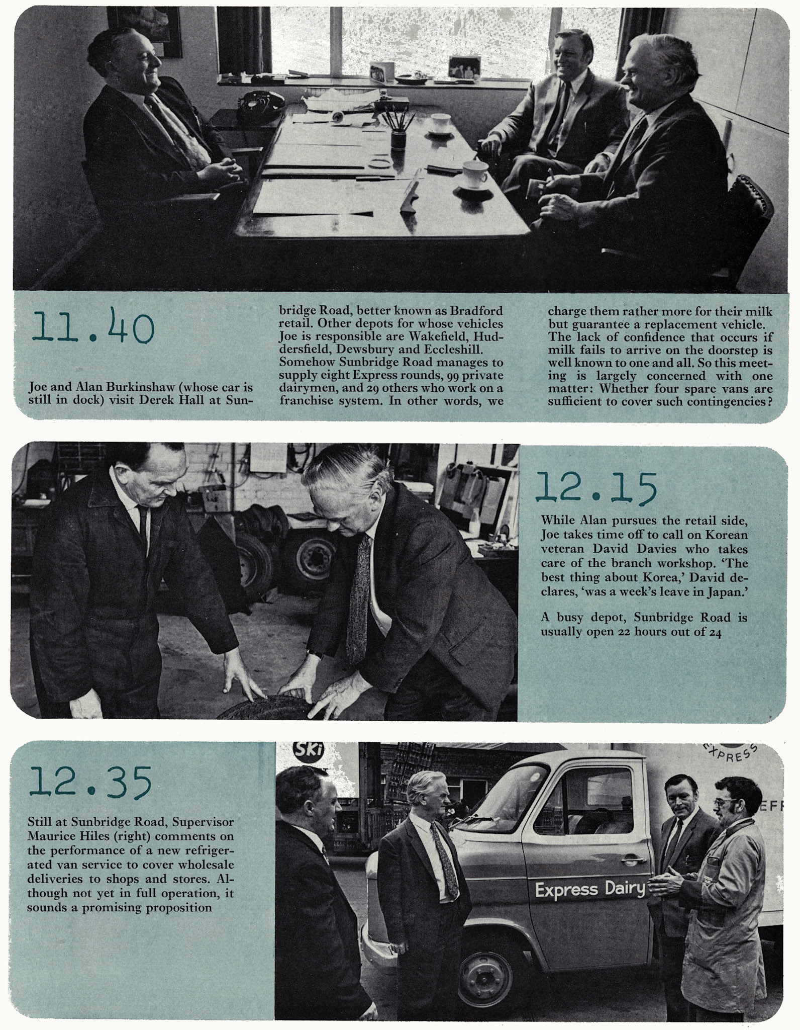 1974 Day in the life of Bradford Transport Engineer Joe Wray (Courtesy Doreen Williams)