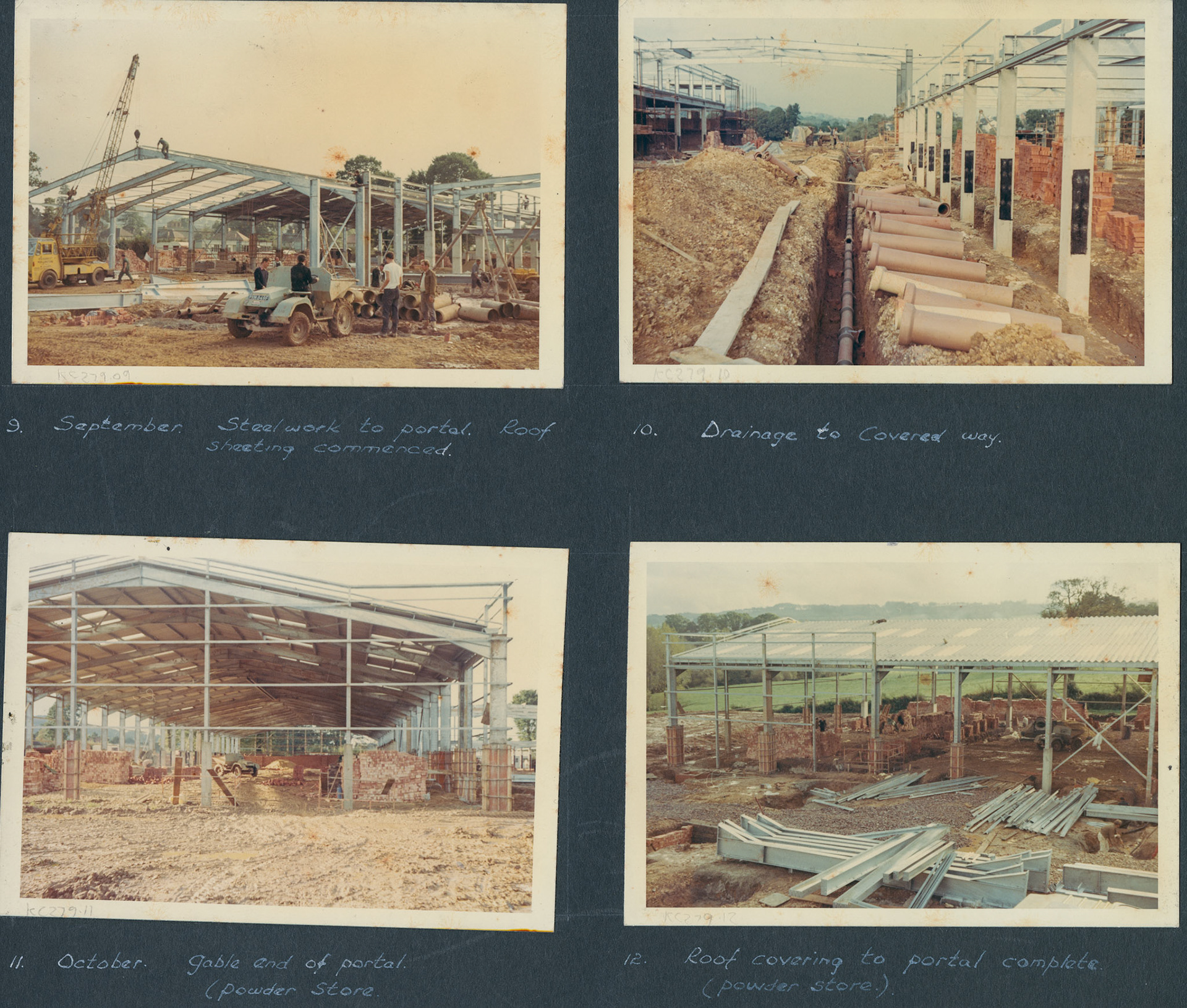 1968 A Photographic Record of the Construction of the Creamery (Courtesy Allhallows Museum, Honiton)