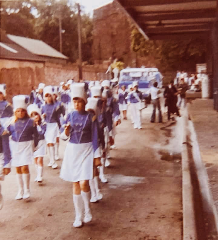 1970's Crediton - the end of churn collection. (Courtesy Kym Moore)
