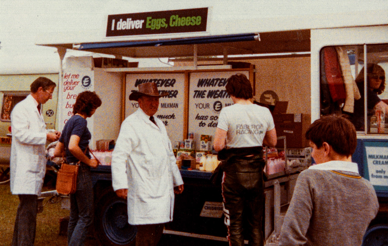 1984 Express Float at Hillingdon Show. David Rowling on left. (Courtesy Beryl Purslove)