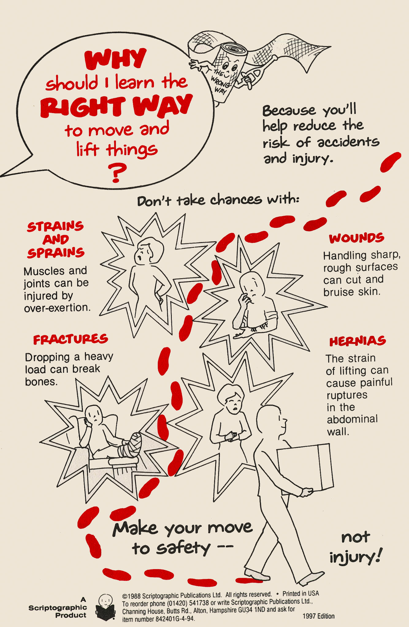 1997 Express/ Dale Farm 'Safe Manual Handling' booklet