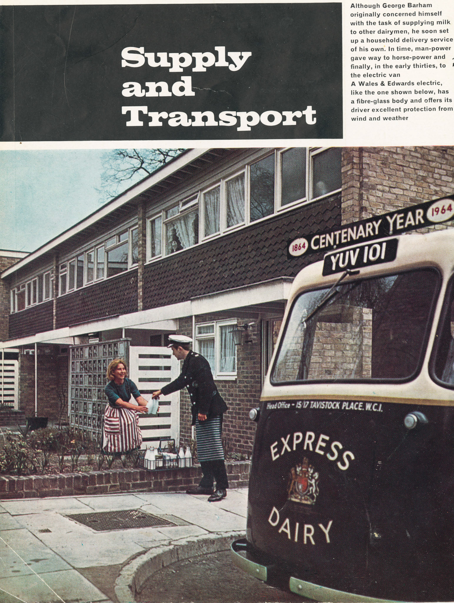 1964 - Supply &amp; Transport feature in Express Story 1864 - 1964