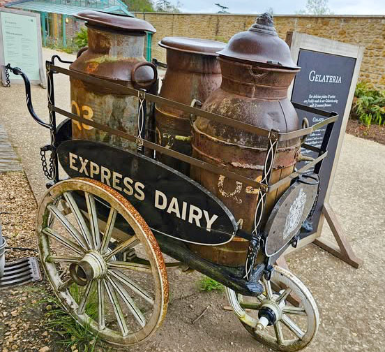 2025 Express three-wheel cart. Frank comments "Outside the Ice Cream parlour at The Newt, in Somerset." (Courtesy Frank Dineen)