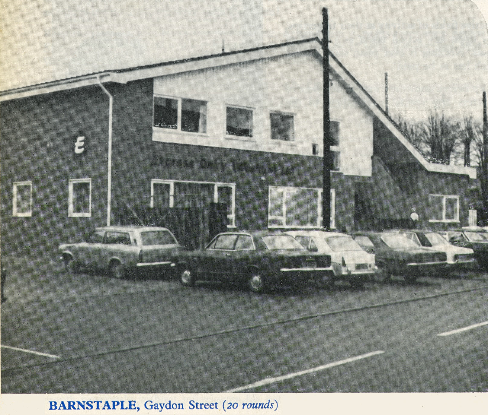 1975 Newly opened Barnstaple Depot.  (Express News Spring)