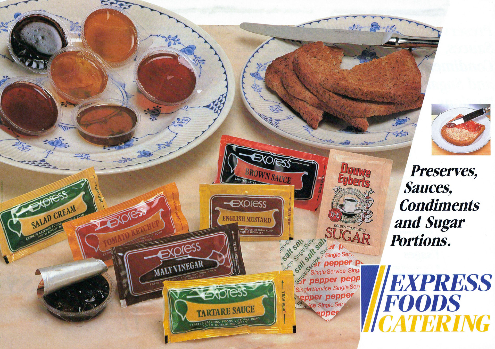 1980's Express Catering Foods 'Van Sales' leaflets (Courtesy Robert Turner)