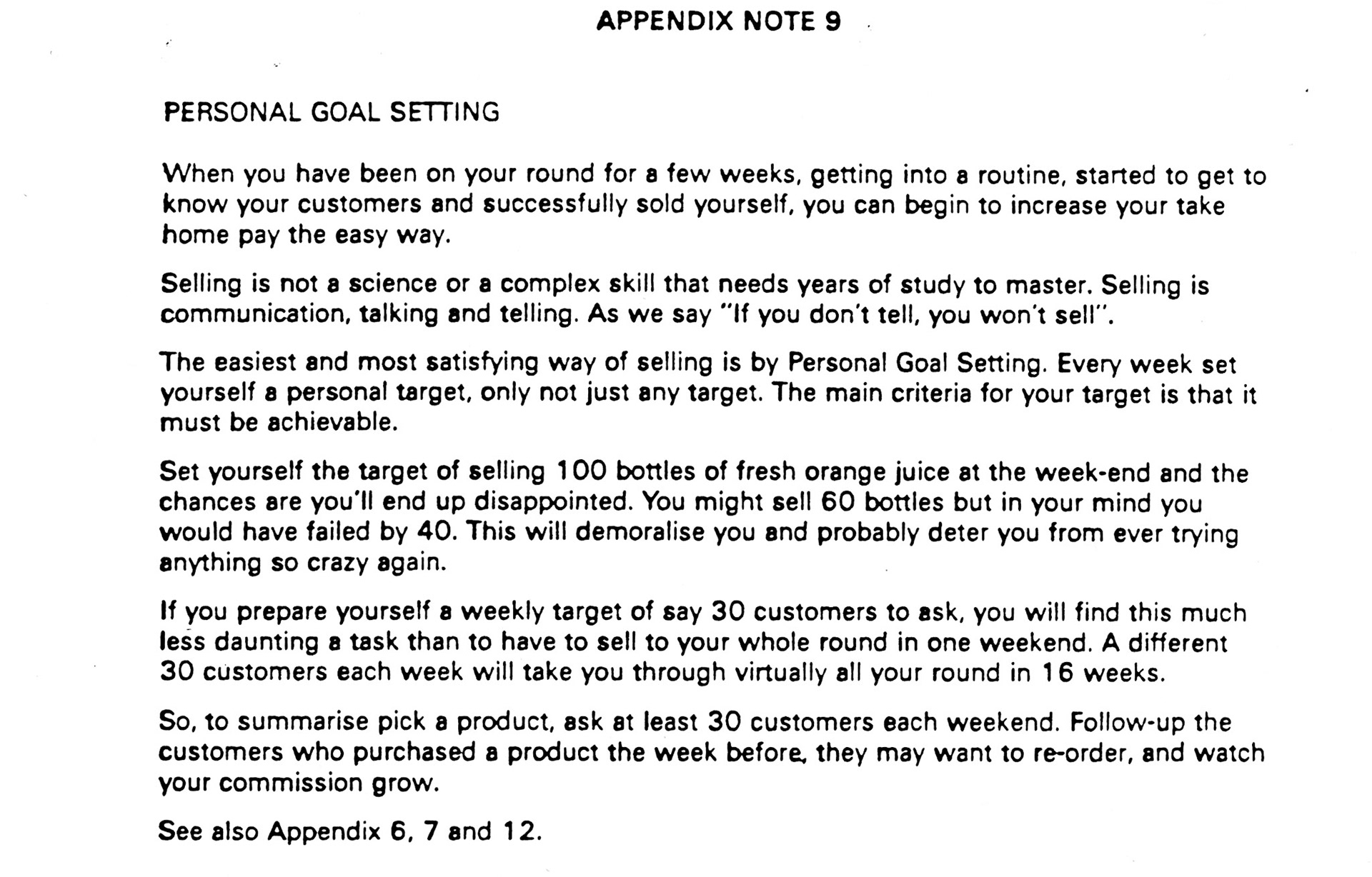 1990's Express/ Dale Farm Rounds Training Manual (Express Dairy Tales)