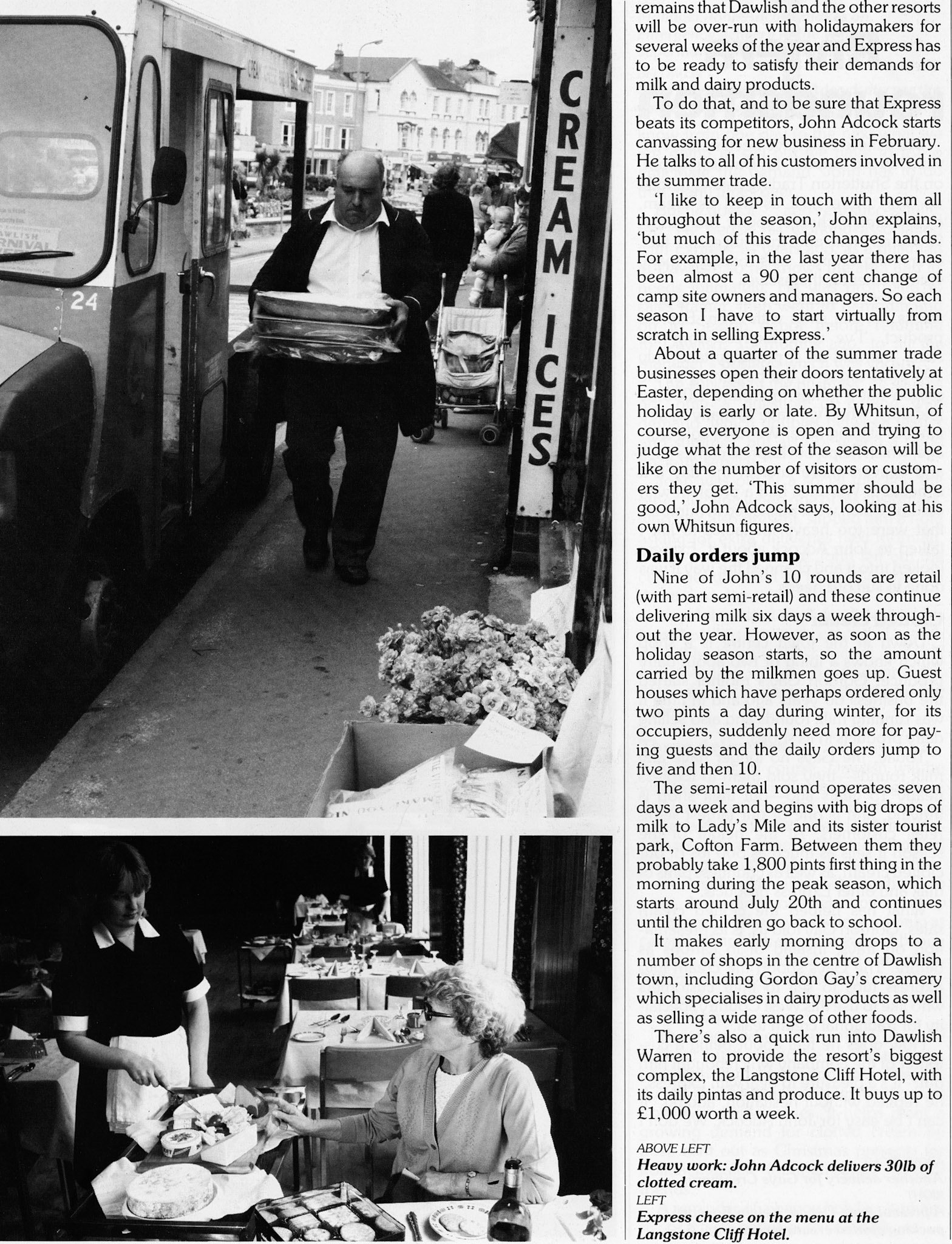 1985 Riviera Roundsmen in the Dawlish area