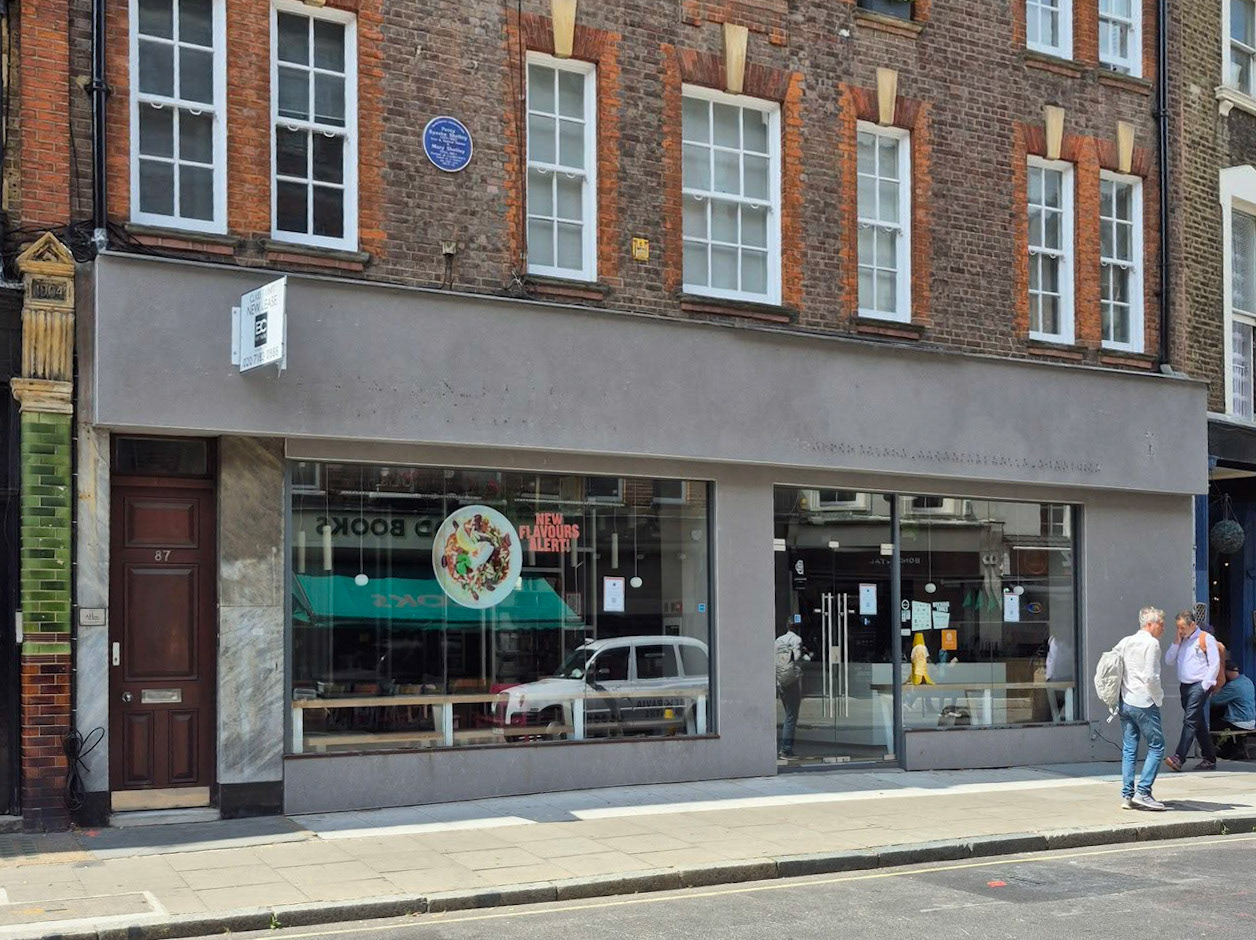 2025 Marchmont Street shop location on 15th July (Courtesy Mark Amies)