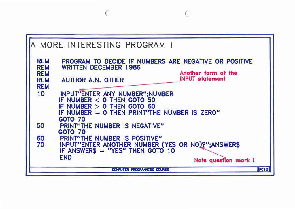 1987 - BASIC Programming Course devised by Peter Roper for management at South Morden Processing. We had despatch and weighbridge systems running under CP/M (MP/M) and the first IBM PC's were just beginning