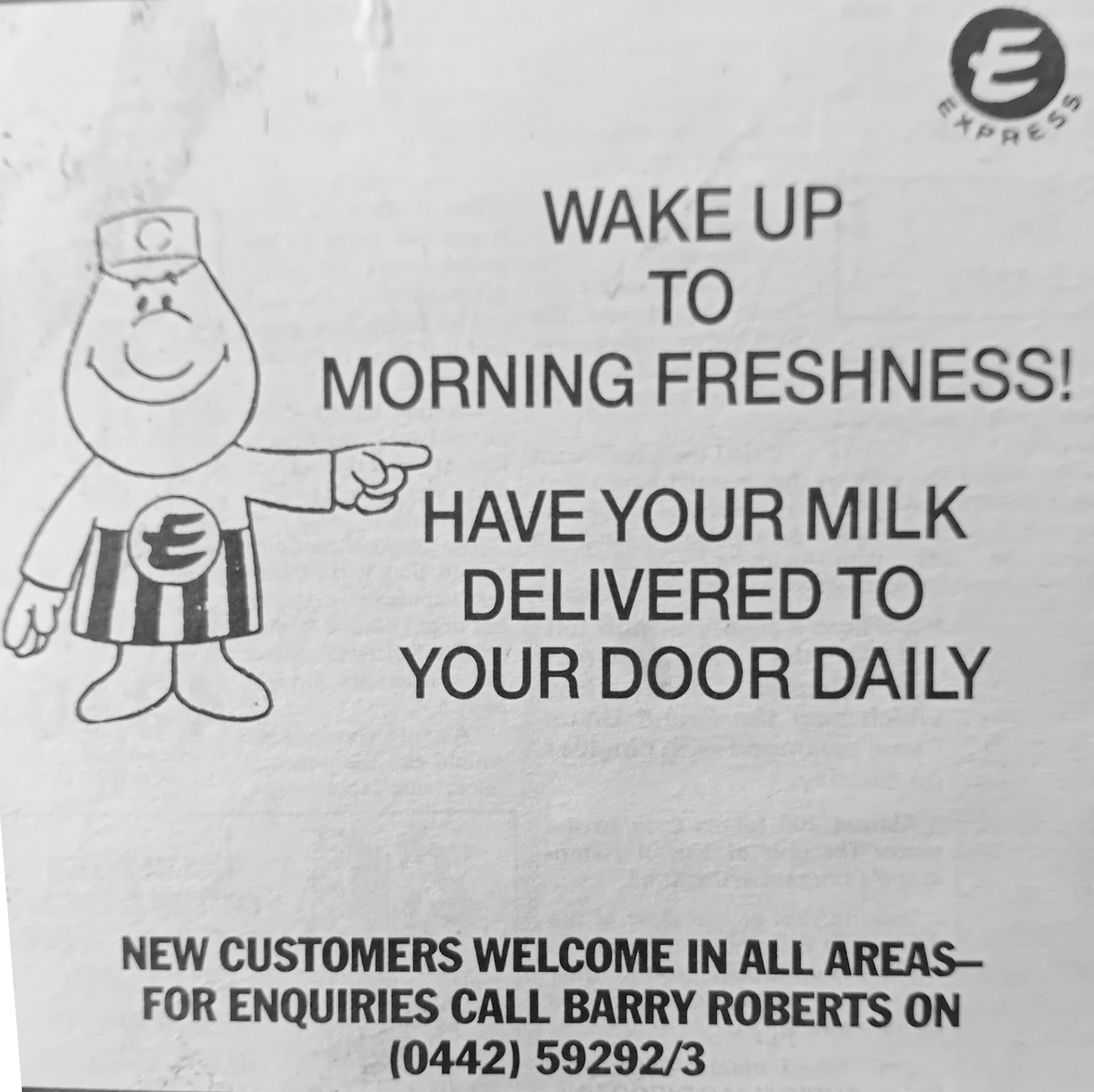 1980's milkman's sales promotion leaflets (Courtesy Paul Smith)